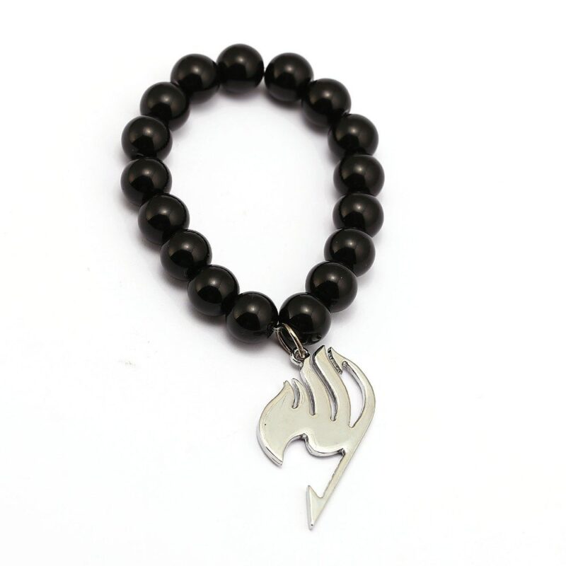 Fairy Tail Black Onyx Beads Bracelet – Yotsuba Store